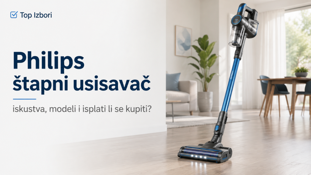 Philips štapni usisavač u modernom domu