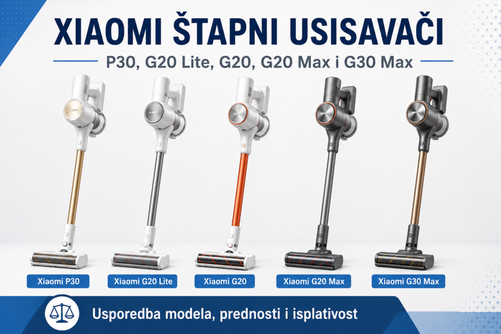 Xiaomi štapni usisavači P30, G20 Lite, G20, G20 Max i G30 Max