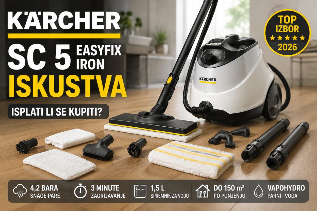 Kärcher SC 5 EasyFix Iron parni čistač iskustva