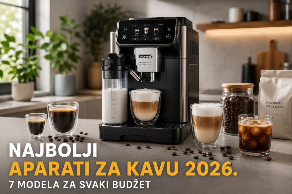 Najbolji aparati za kavu 2026 – automatski aparat za kavu