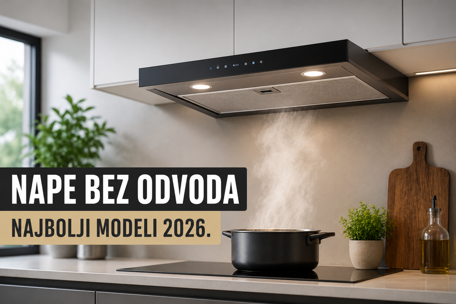 Napa bez odvoda u modernoj kuhinji
