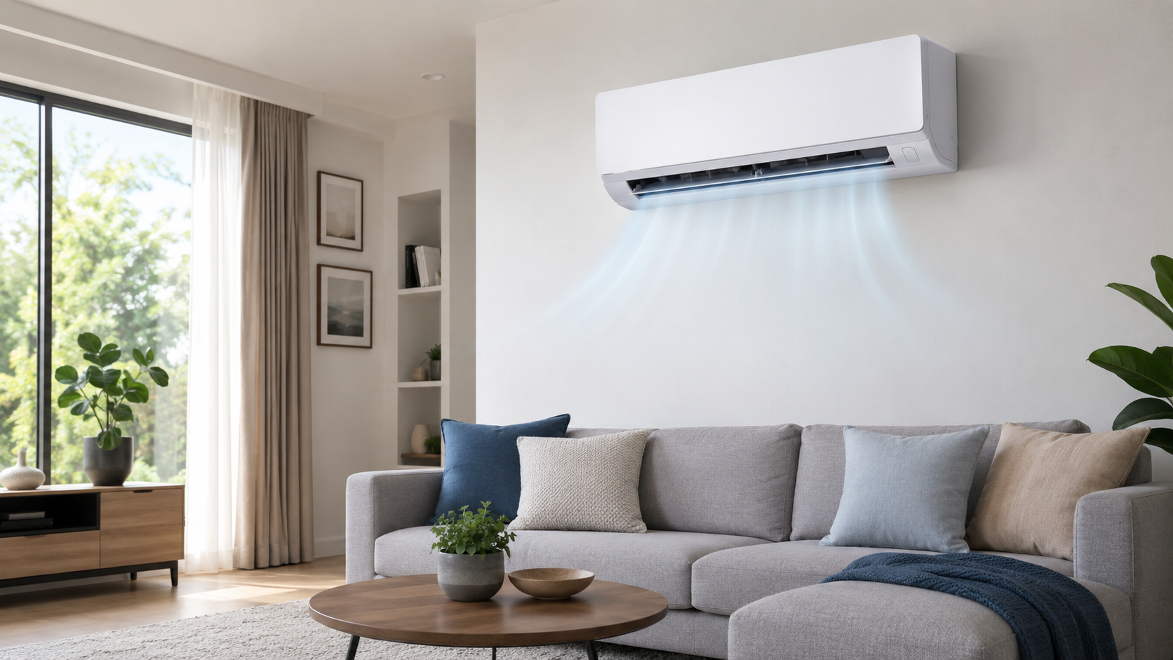 Hisense klima uređaj u modernom dnevnom boravku