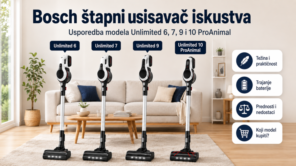 Bosch štapni usisavači Unlimited 6, 7, 9 i 10 ProAnimal
