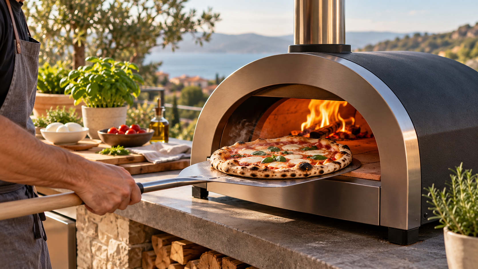 Najbolje peći za pizzu 2026. – peć za pizzu u radu